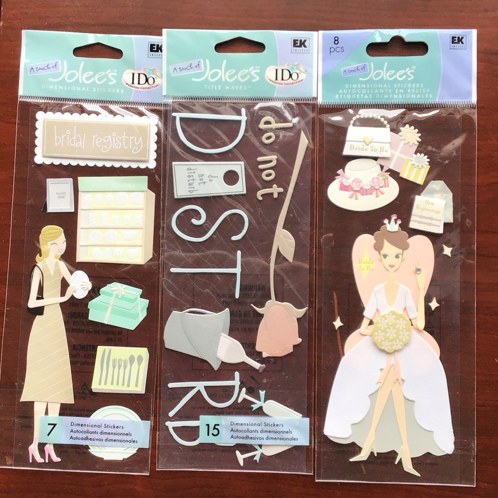 Jolee’s stickers Bridal Dimensional Stickers